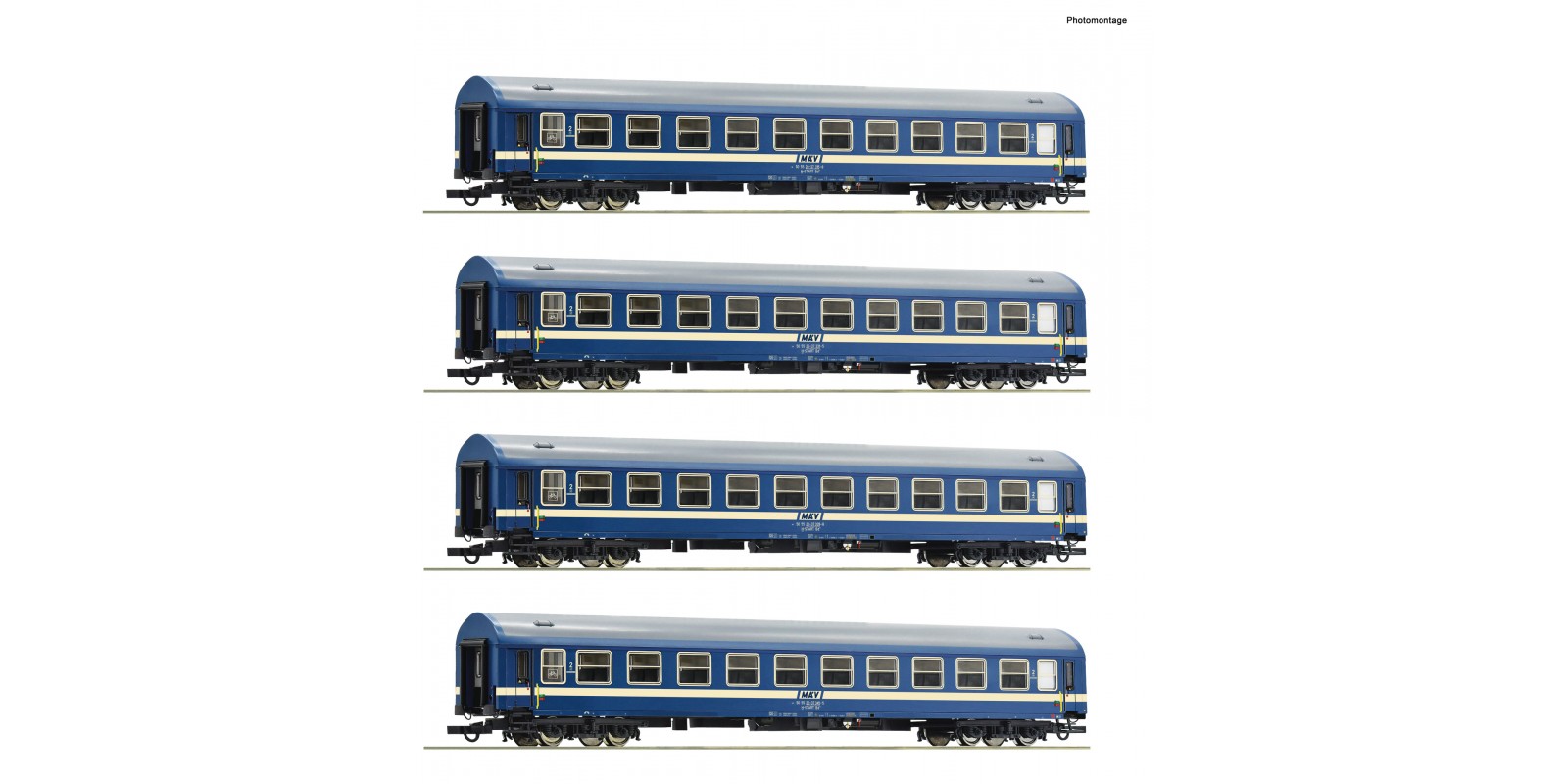 RO6200031 4-piece set: Express trai n coach, MAV             