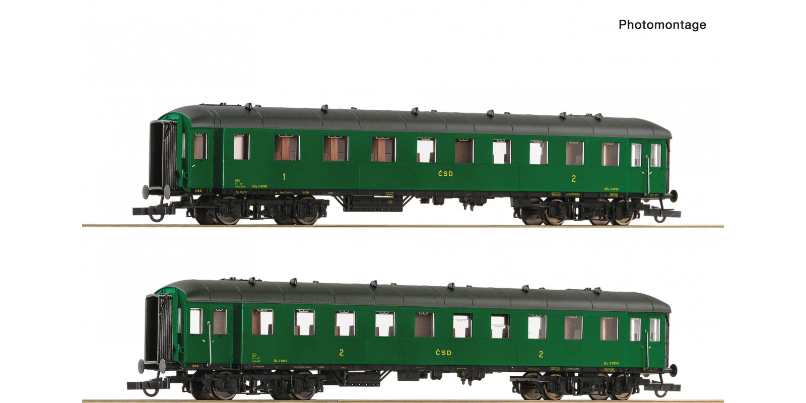 RO6200037 2-piece set 2: Express tr ain coaches, CSD         