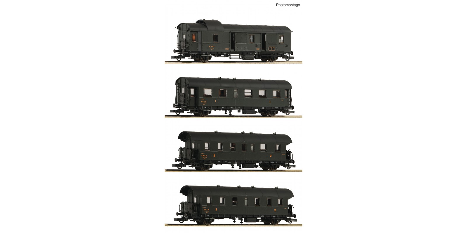 RO6200055 4-piece set: Passenger tr ain, SNCF                