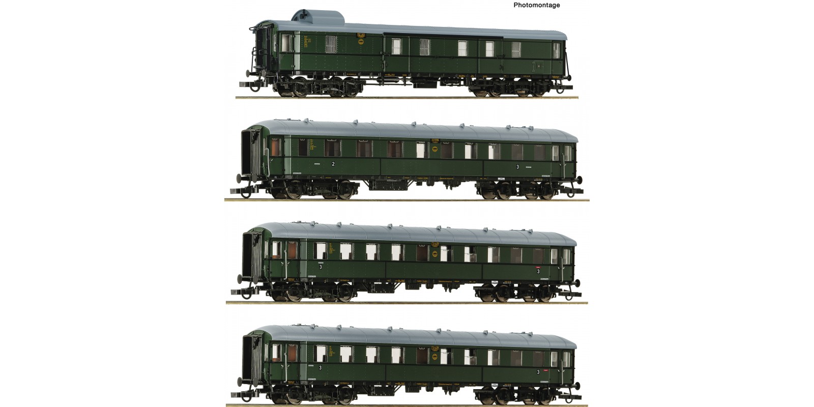 RO6200056 4-piece set 1:  Zwickau t raditional train , DR    