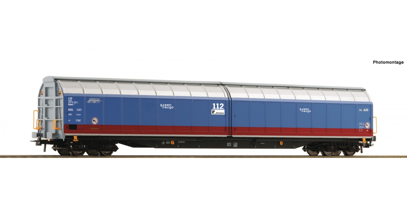 RO6600001 Sliding-wall wagon, Green  Cargo                   