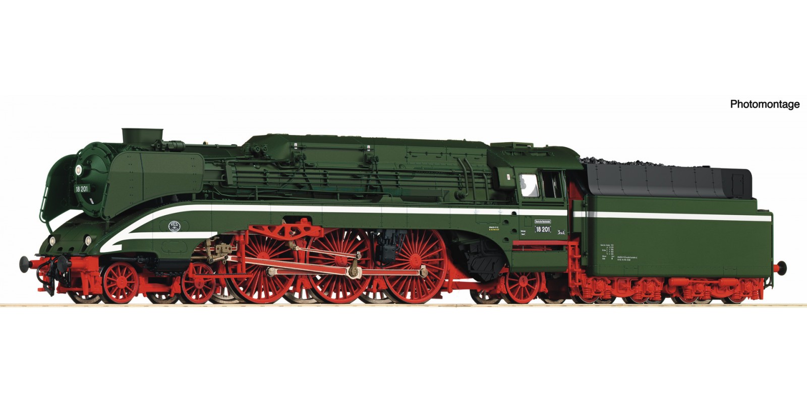 RO7100006 High-speed steam locomoti ve 18 201, coil-fired, DR