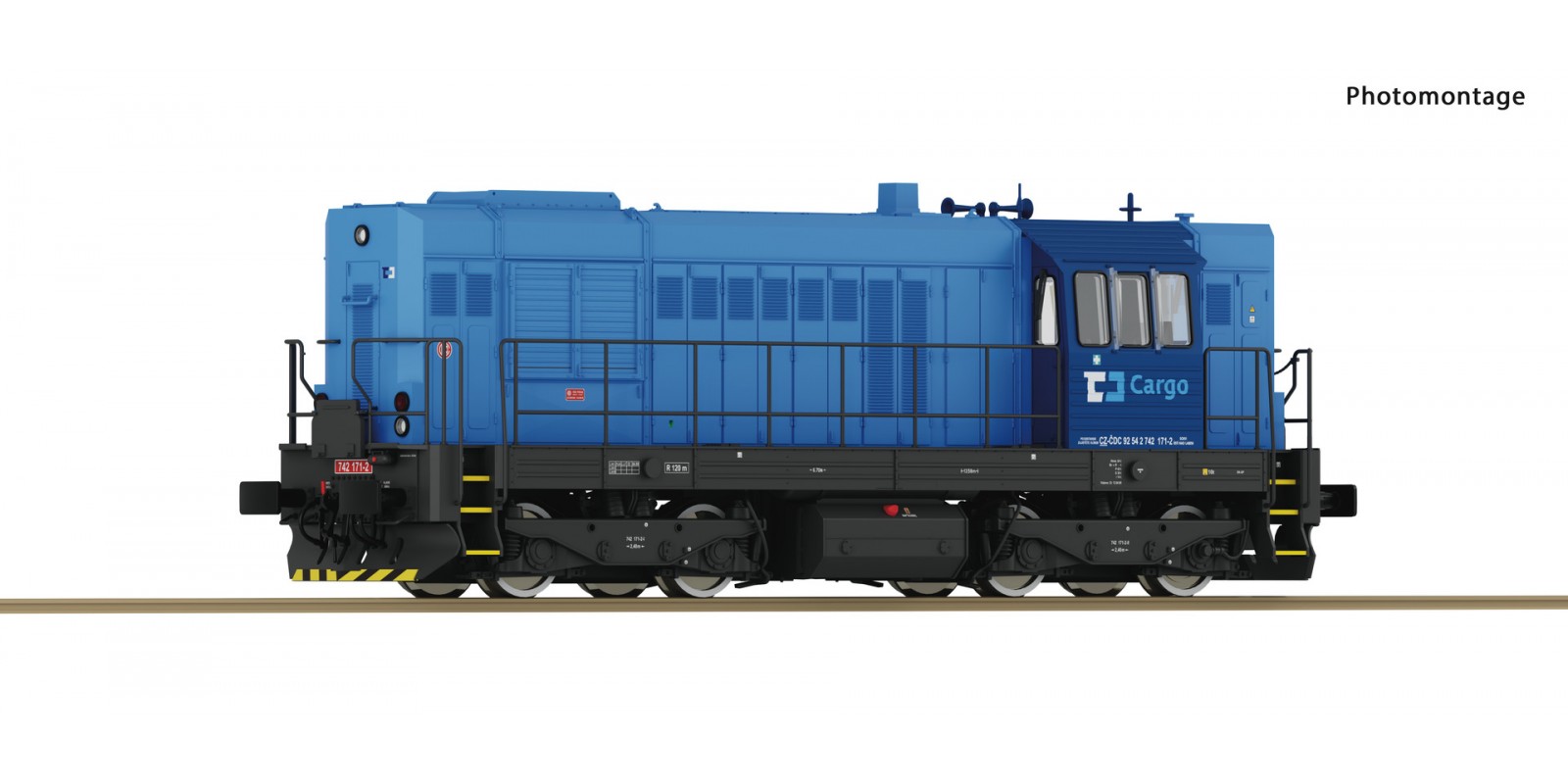 RO7300004 Diesel locomotive 742 171 -2, CD Cargo             