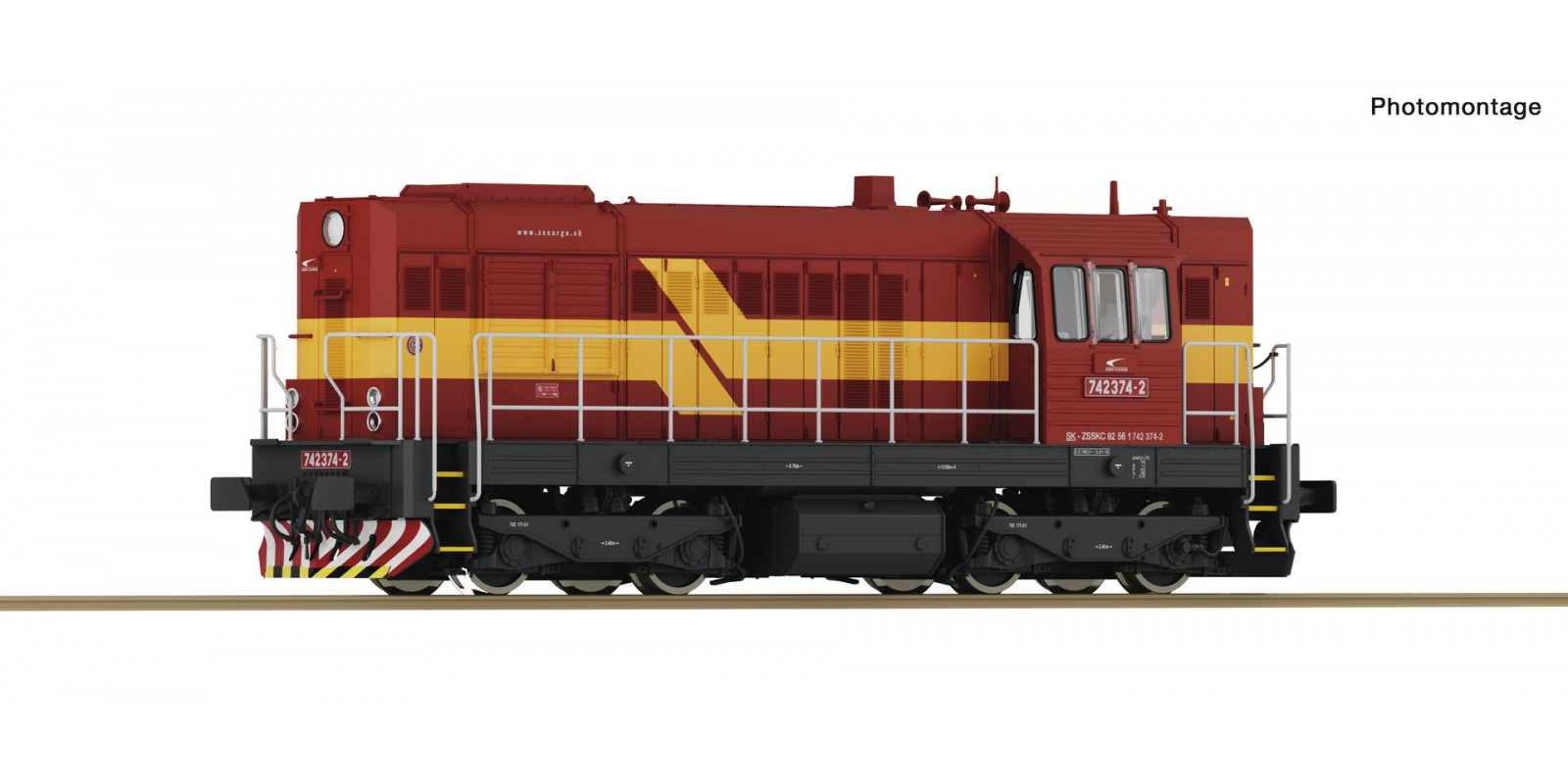 RO7300017 Diesel locomotive 742 386 -6, ZSSK Cargo           
