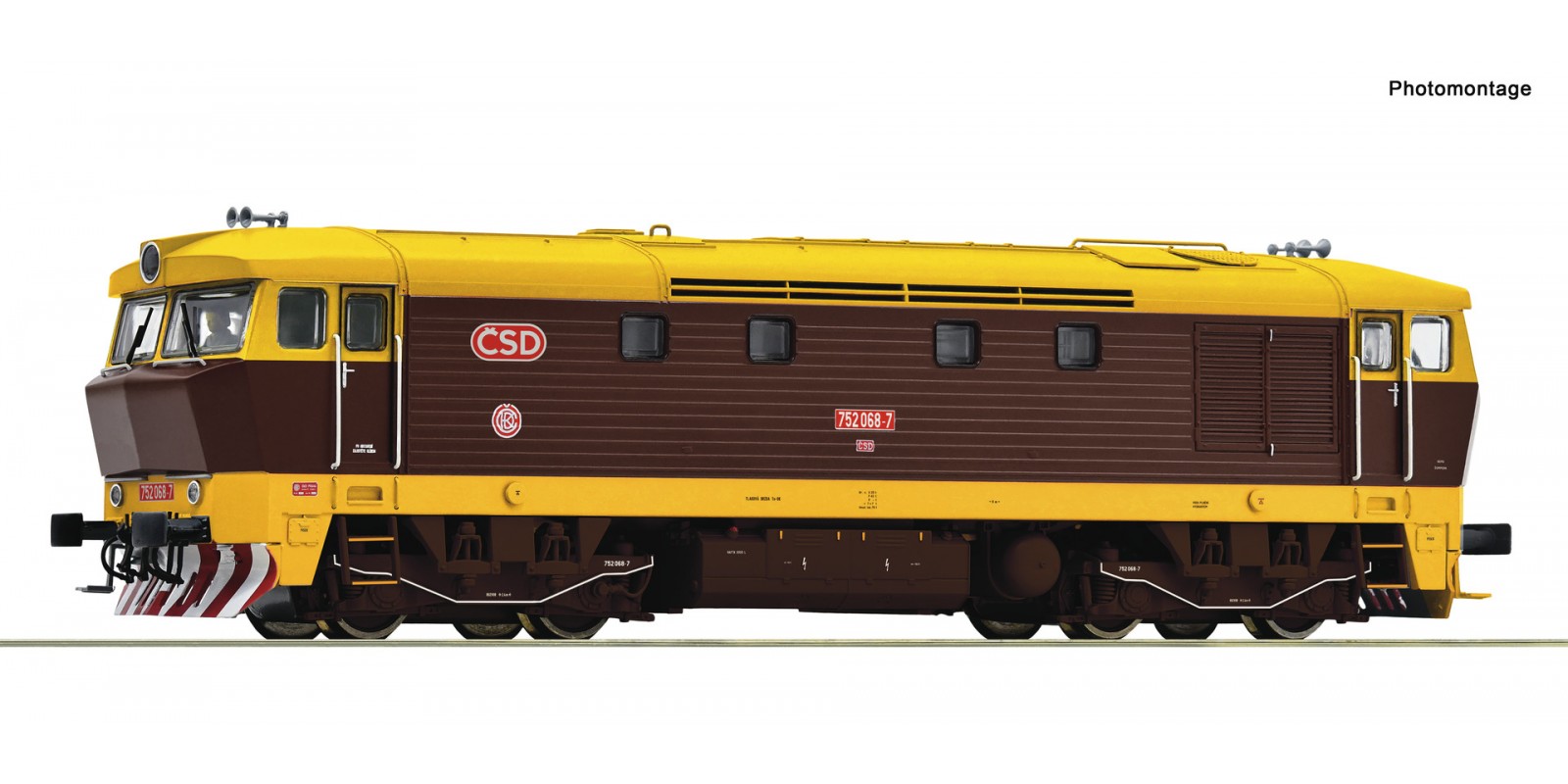 RO7300026 Diesel locomotive 752 068 -7, ?SD/CD               