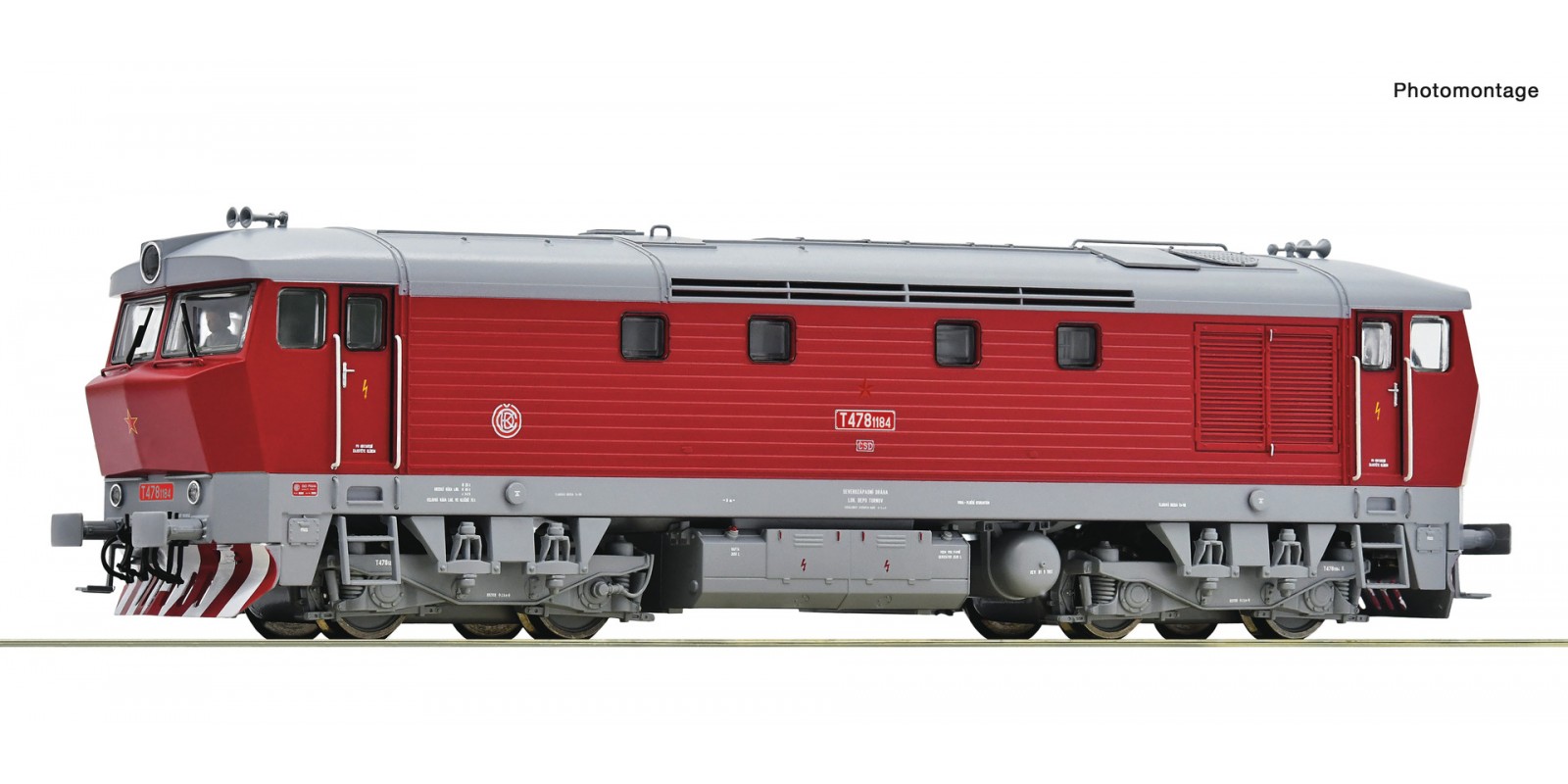 RO7300028 Diesel locomotive T 478 1 184, CSD                 