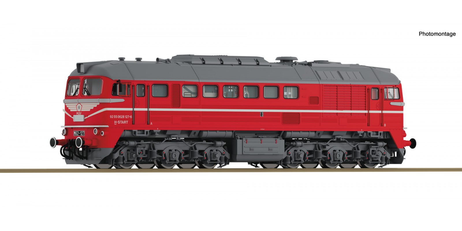 RO7300029 Diesel locomotive M62 127 , MAV-START              