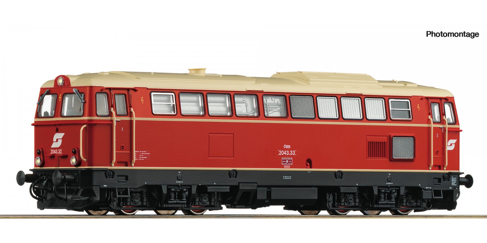 RO7300038 Diesel locomotive 2043.33 , ÖBB                    