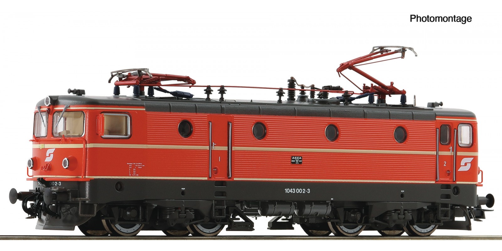 RO7520072 Electric locomotive 1043  002-3 ÖBB                