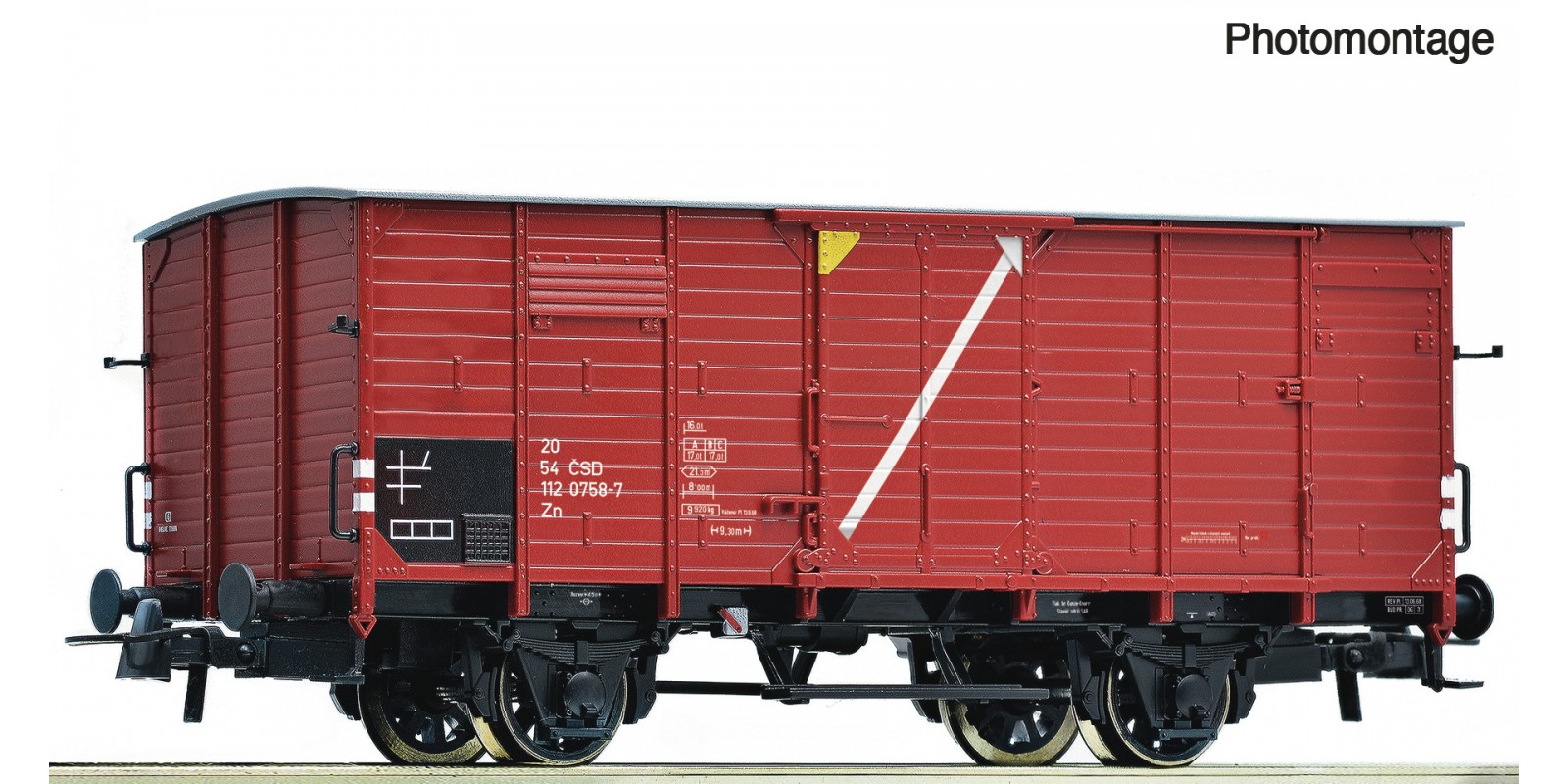 RO76323 Covered freight wagon, CS D                        
