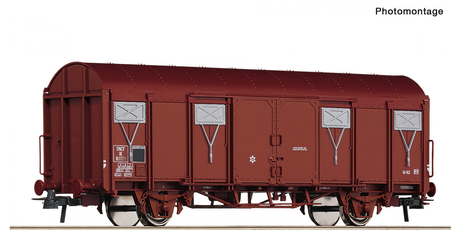 RO76602 Covered freight wagon, SN CF                       