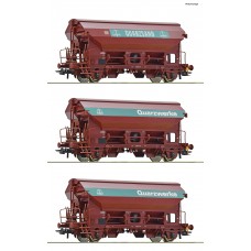 RO77052 3-piece set: Swivel roof  wagons, DB               