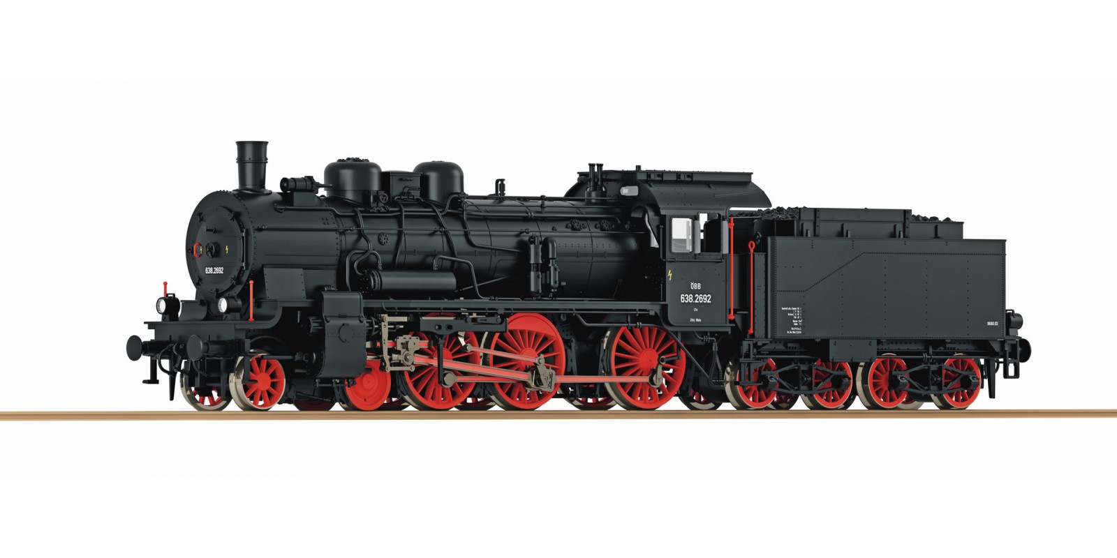 RO79394 Steam locomotive 638.2692 , ÖBB                    
