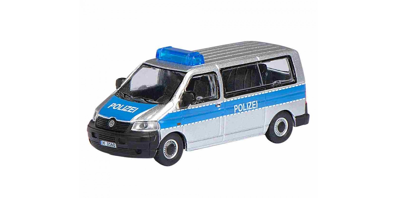 SC452600600 VW T5 Αστυνομικό Λεωφορείο, από μέταλλο, κλίμακα 1:87