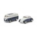 SC450514600 Set of 2 "Volkswagen" (VW Beetle + VW T1 Samba white/blue)
