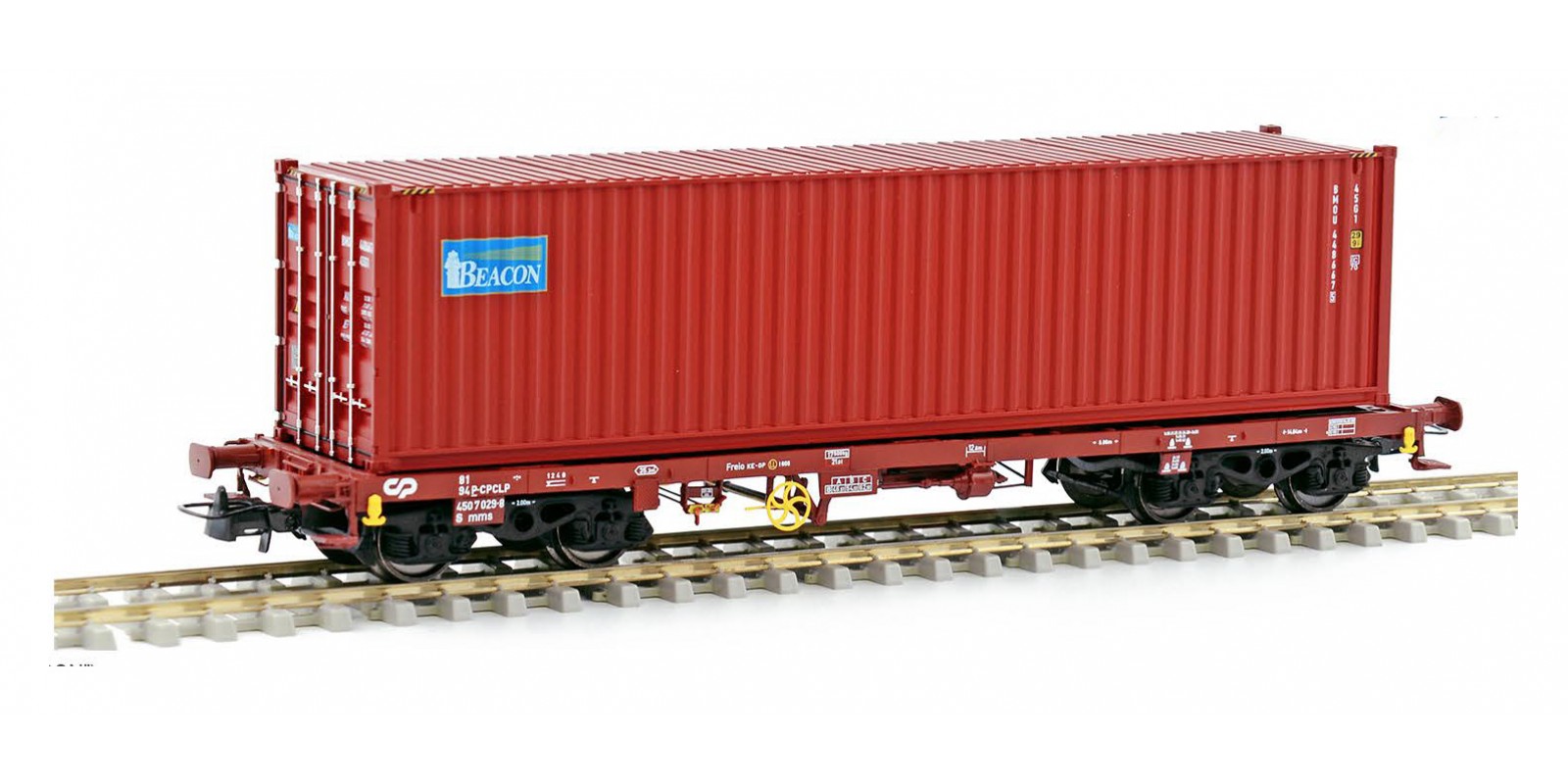 SUD450029 Gauge H0 Container car Sgmms of the CP, epoch VI