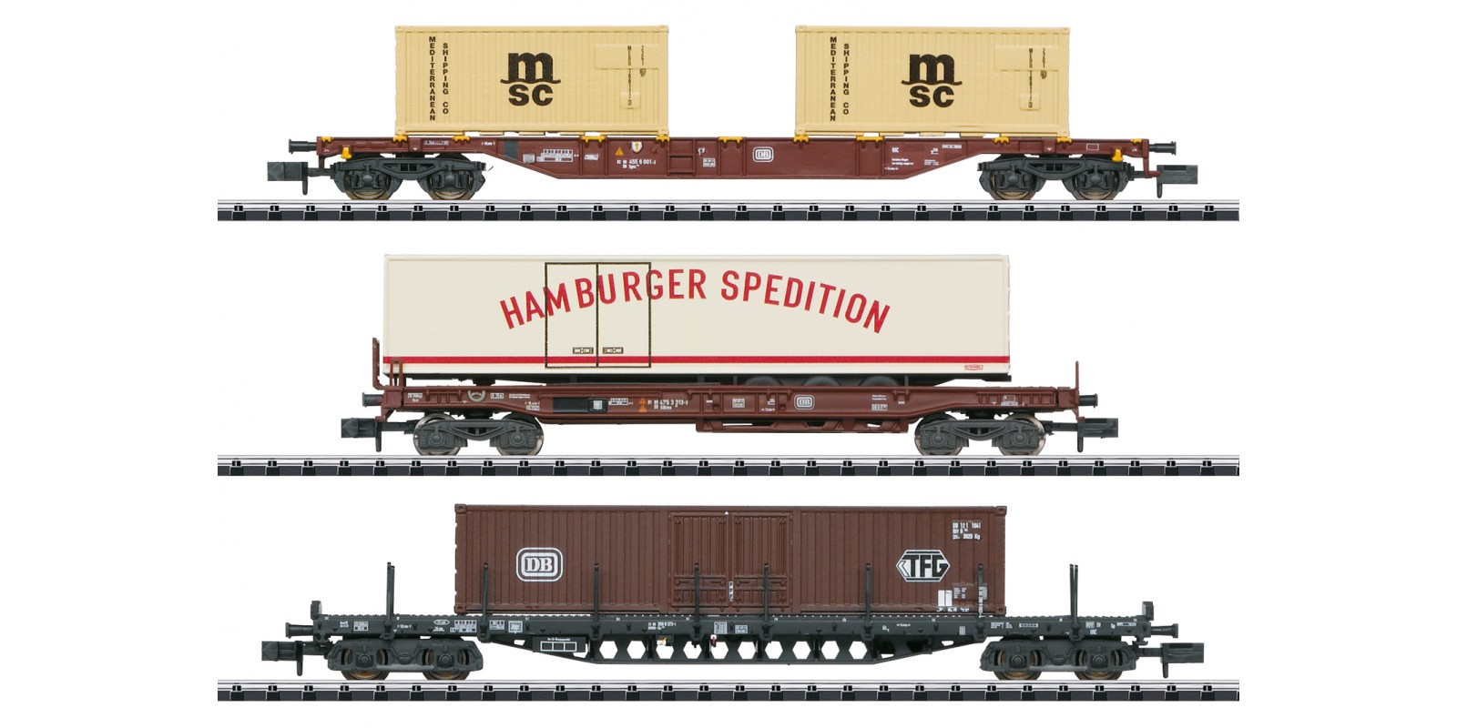 T18702 Container Service Freight Car Set