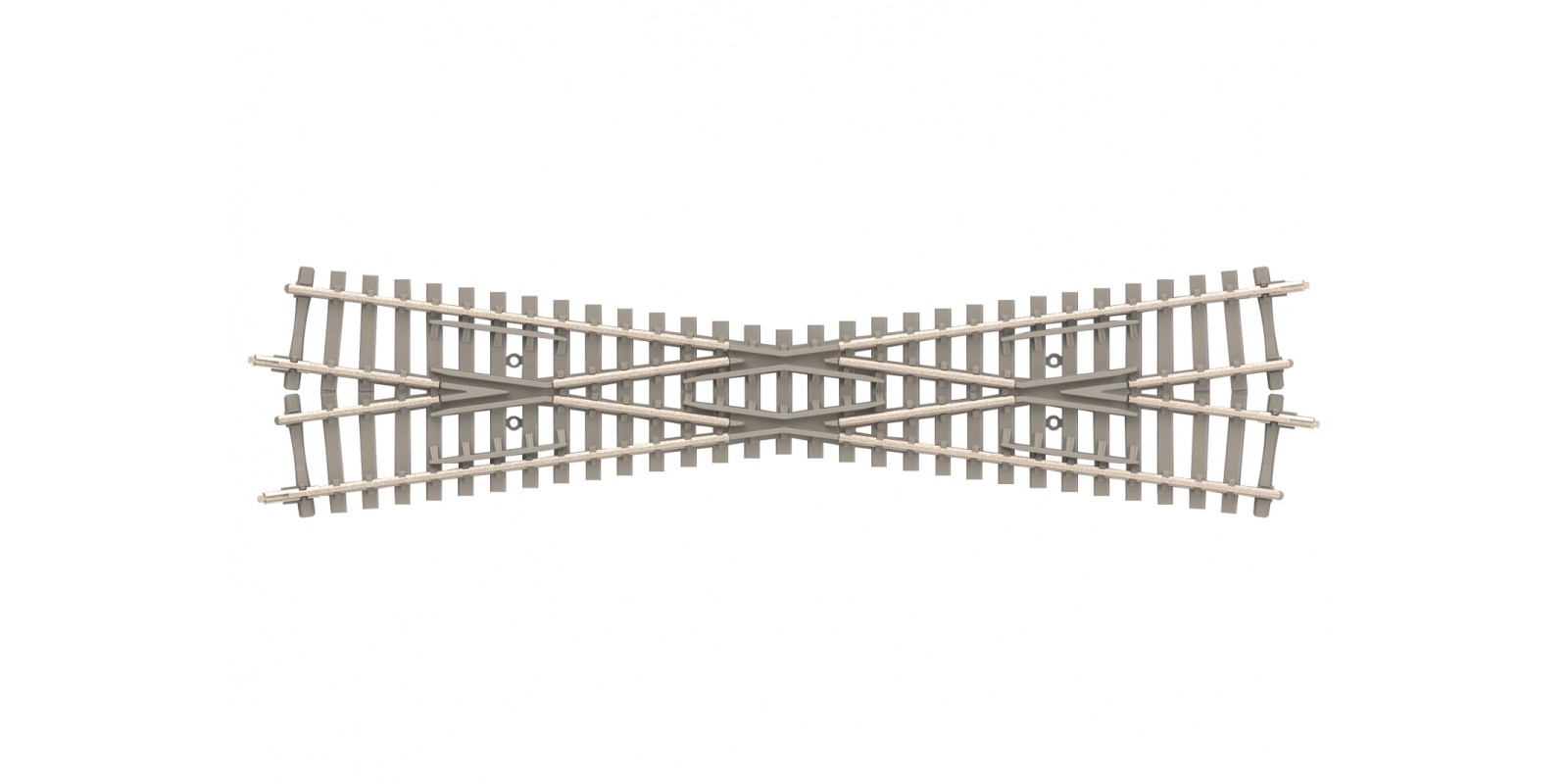 T14573 Minitrix Crossing - 15° with Concrete Ties Length 129.8 mm / 5-1/8