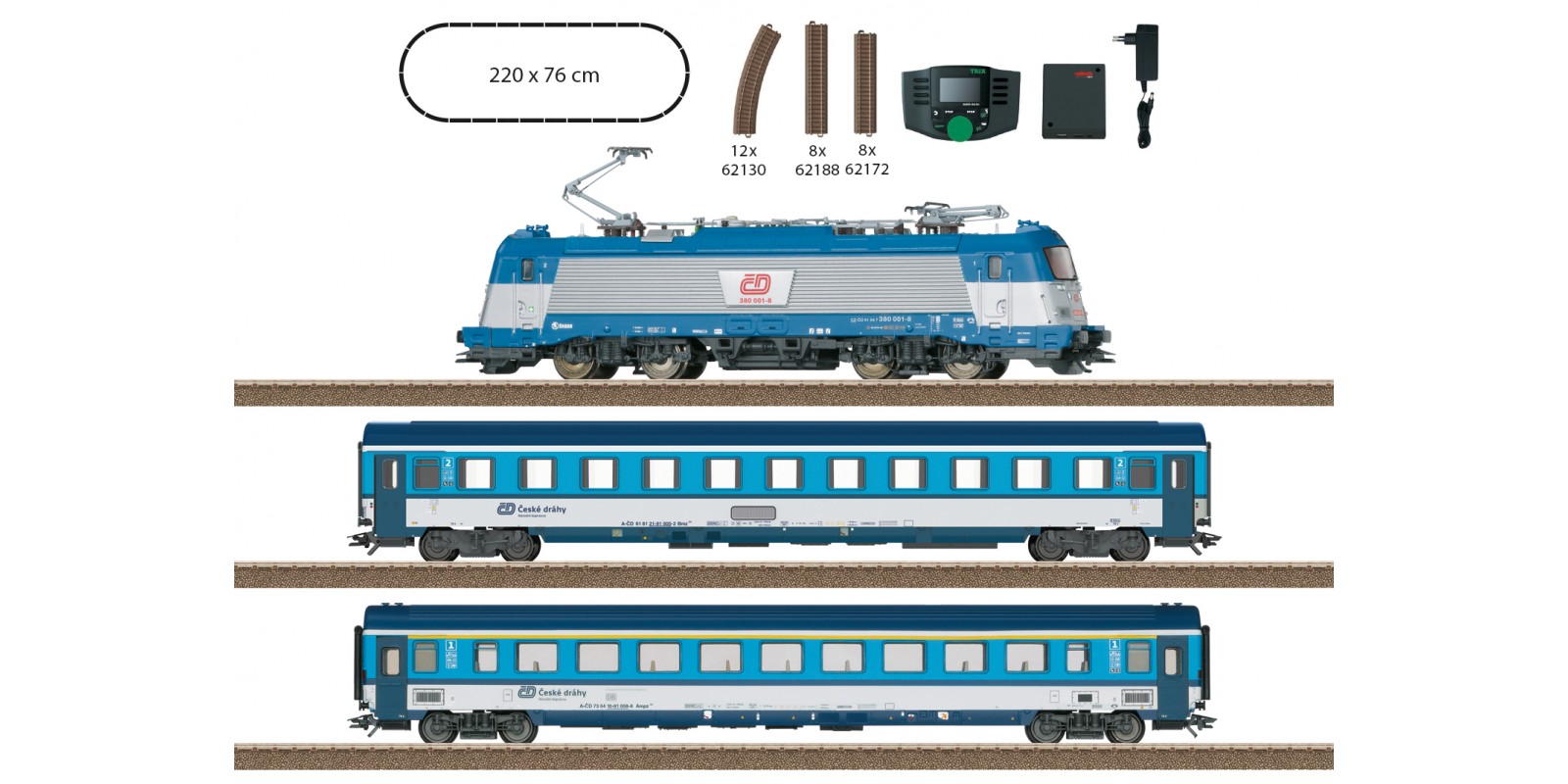 T21505 #D Passenger Train Starter Set