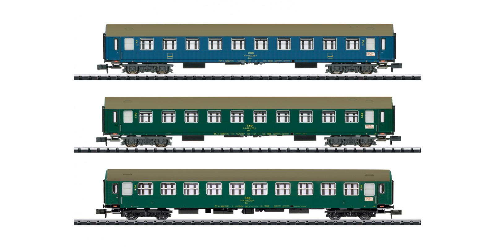 T15997 "Baltic-Orient Express" Express Train Passenger Car Set
