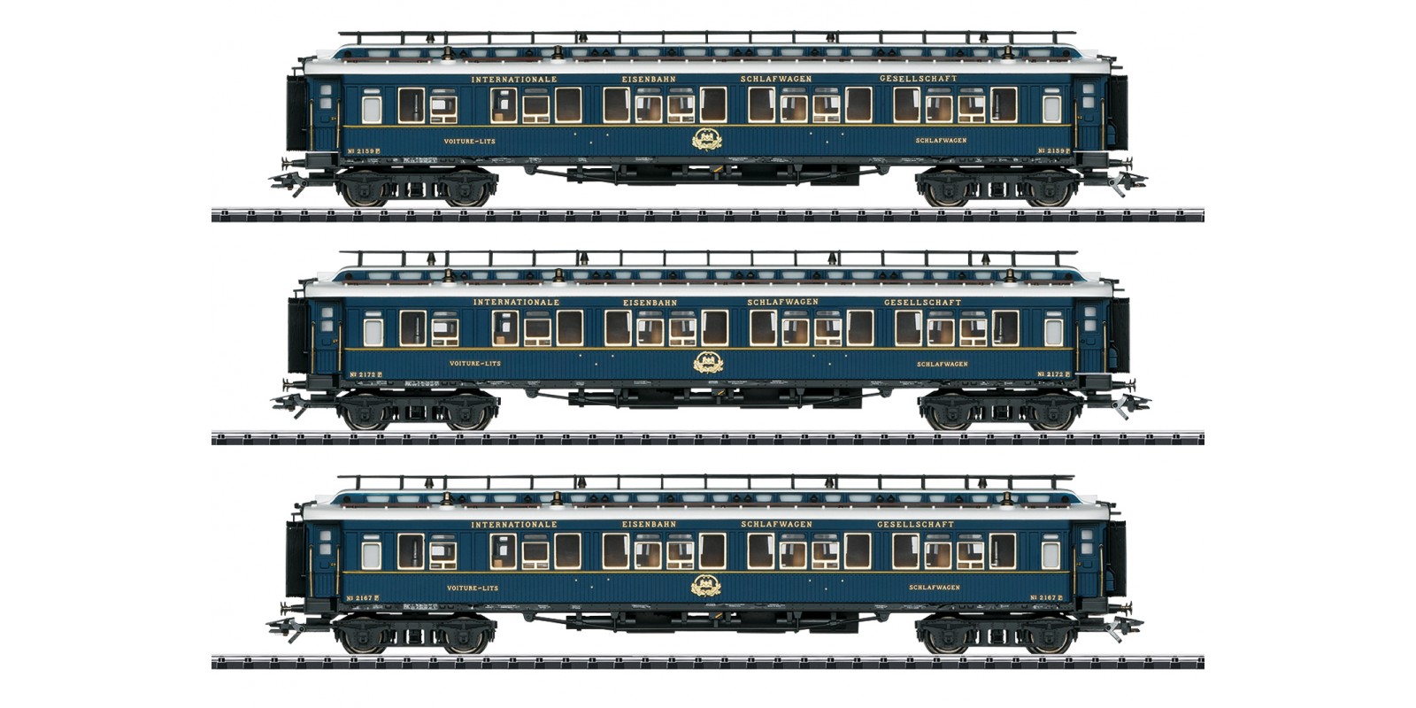 T23220 "Simplon Orient Express" Express Train Passenger Car Set 2