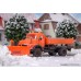 KI15001 H0 MB round bonnet truck with SCHMIDT pointed snow plough