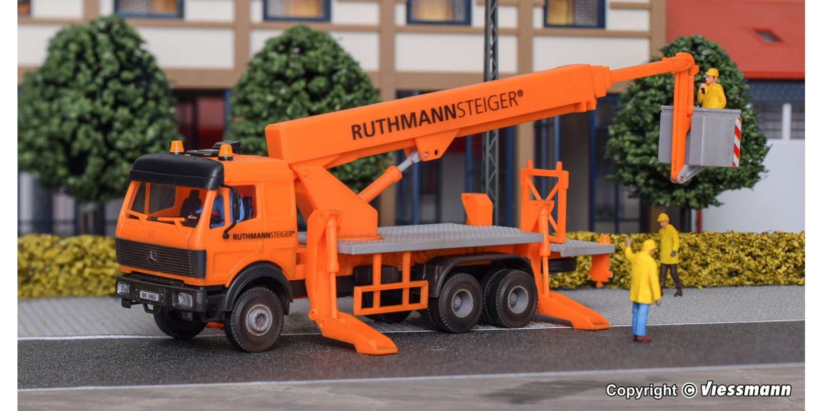 KI15008 H0 MB SK with RUTHMANN Steiger working cage
