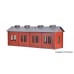 VO43480 H0 Loco shed with door lock mechanism, single track