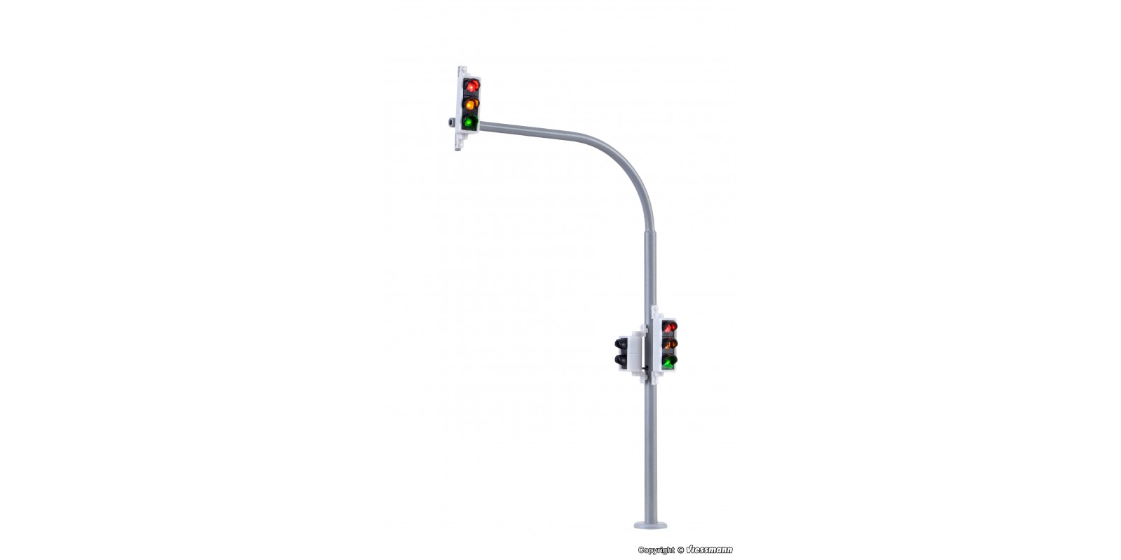 VI5094 H0 Arc traffic light with pedestrian signal and LEDs, 2 pieces