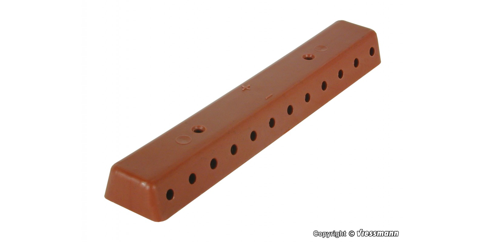 VI6843 Rail brown with screws, 2 pieces