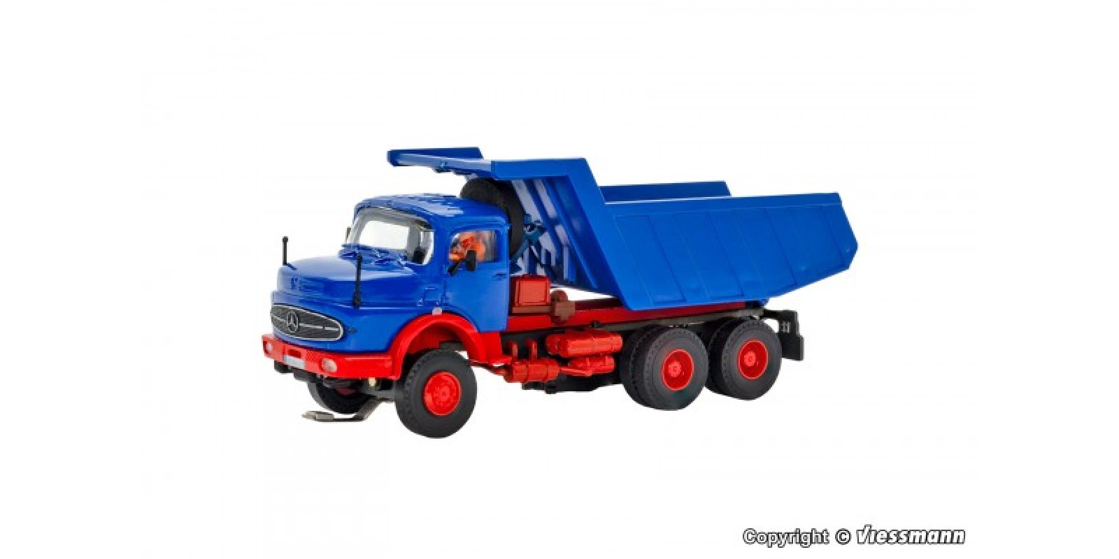 VI8019 H0 MB round bonnet 3-axle with MEILLER tipper, basic, functional model
