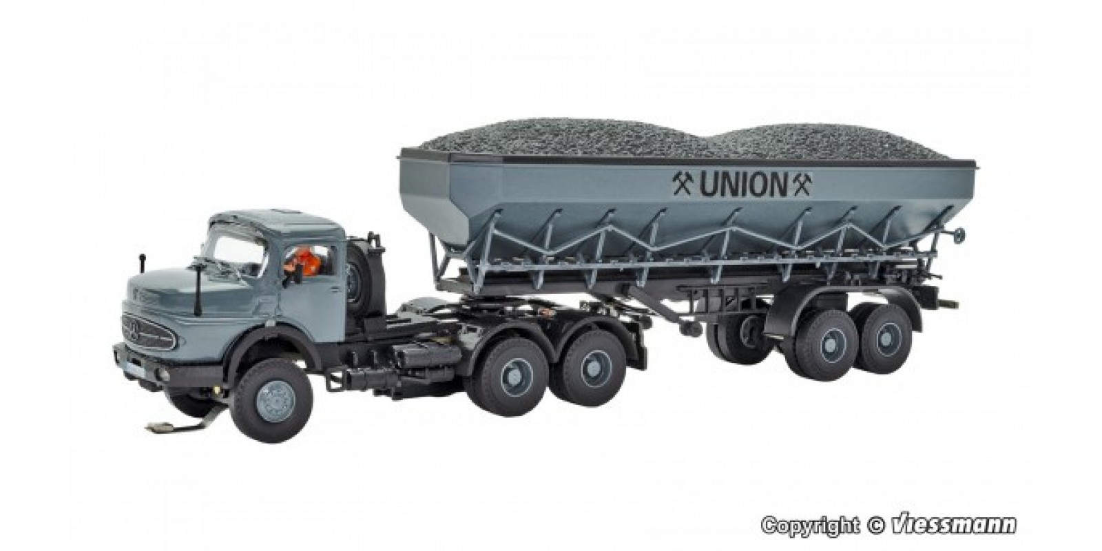 VI8035 H0 MB round bonnet 3-axle with charcoal vessel UNION, basic, functional model