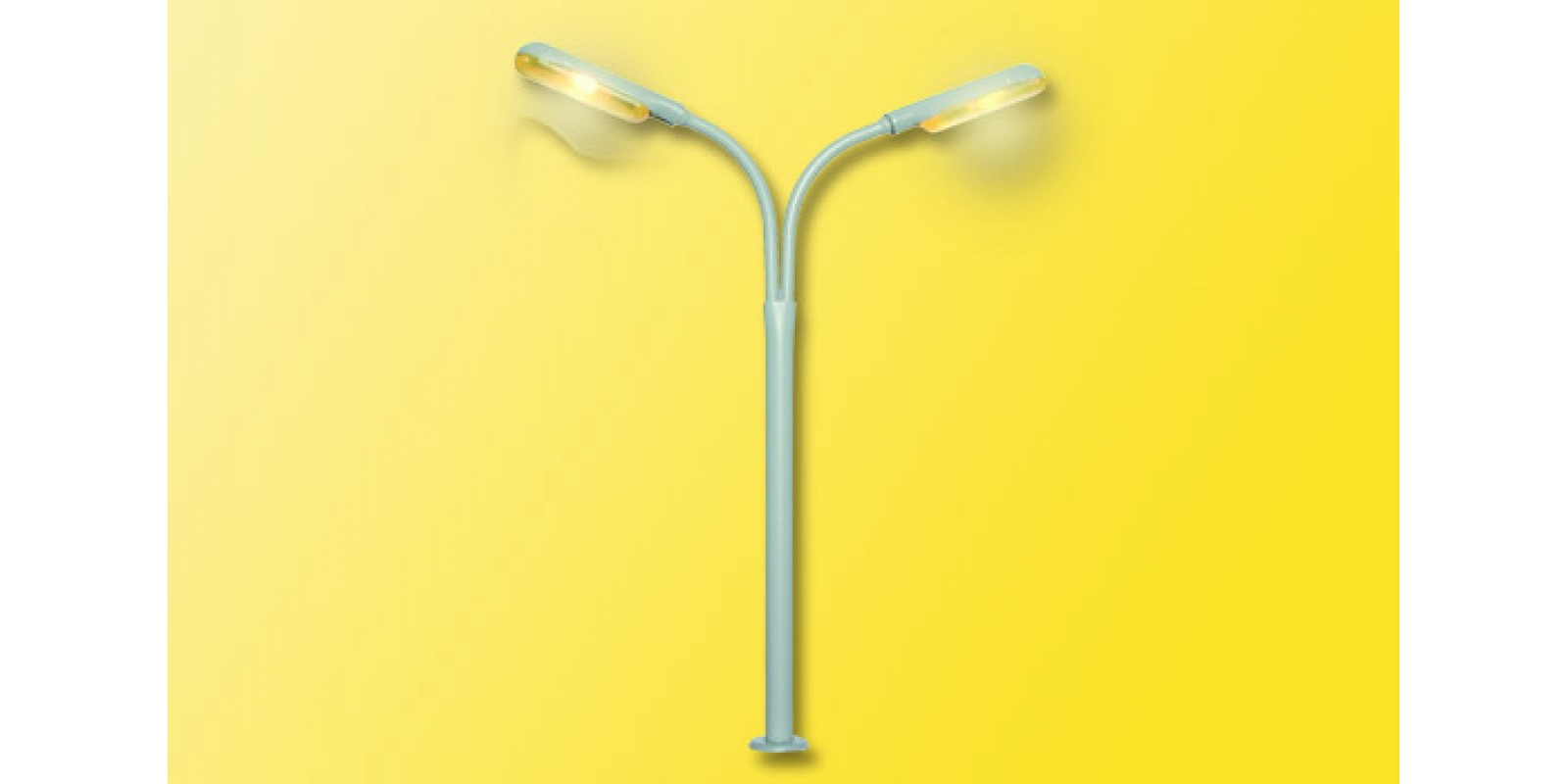 VI6096 Whip lamp with LED, yellow light, double