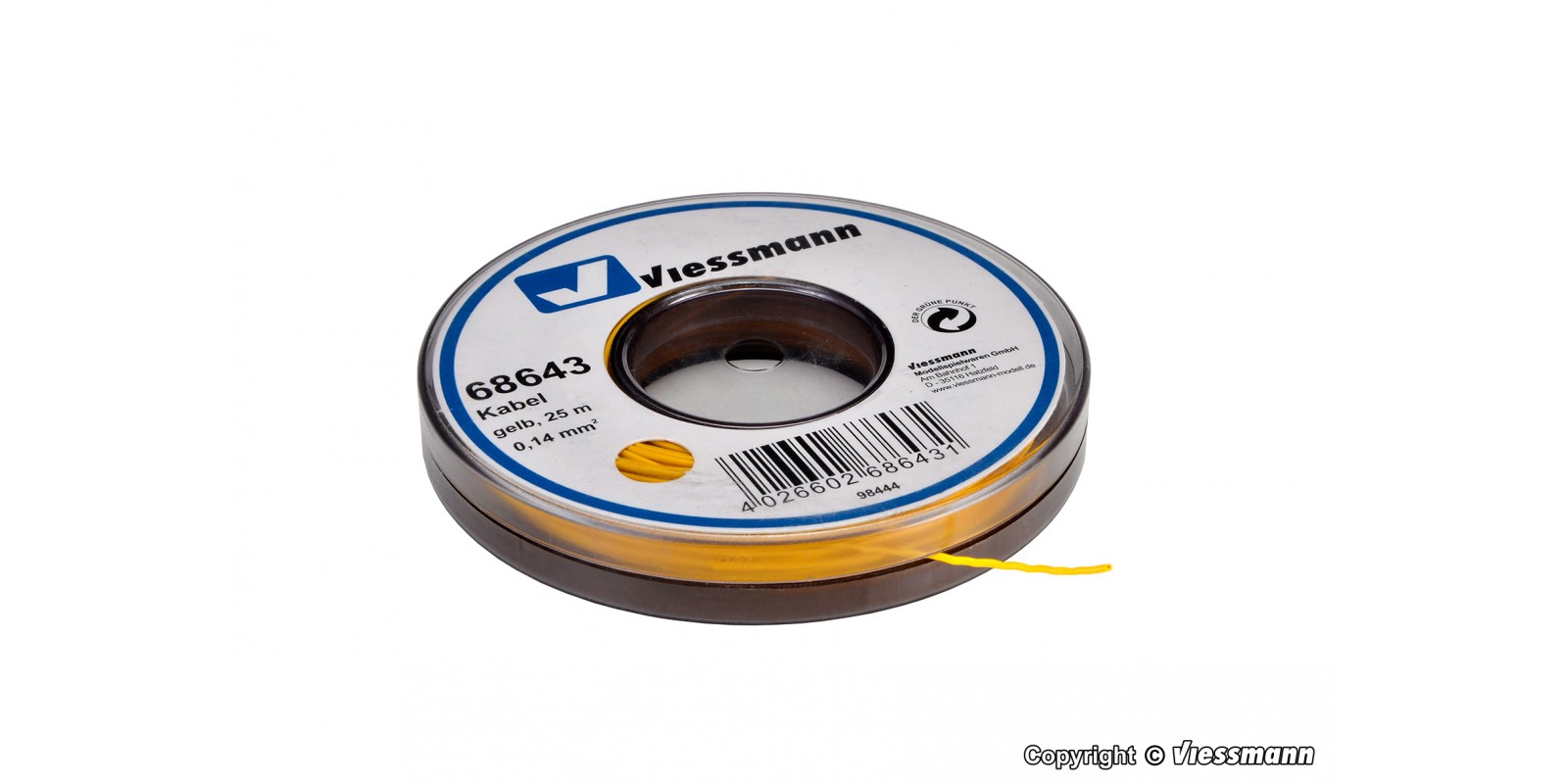 VI68643 Wire 0,14 mm², yellow, 25 m