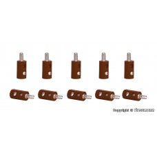 VI6873 Plugs brown, 10 pieces
