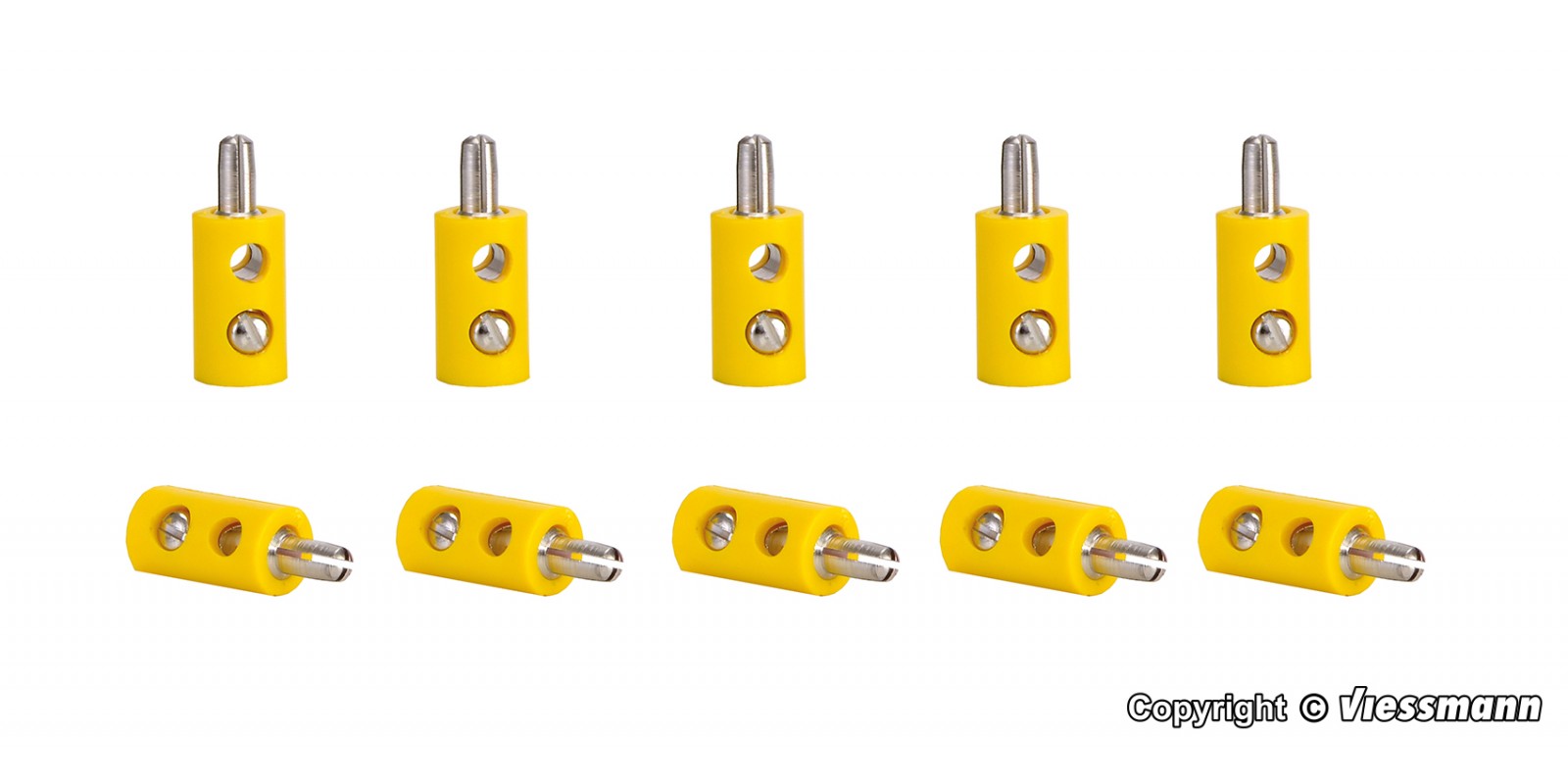 VI6870 Plugs yellow, 10 pieces
