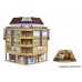 VO43800 H0 City corner house with roof-deck 